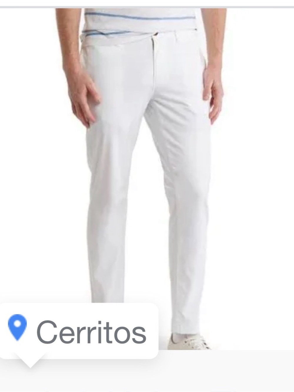 14th & Union White Slim Chinos size 38W x 30L